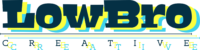 lowbro creative logo colored